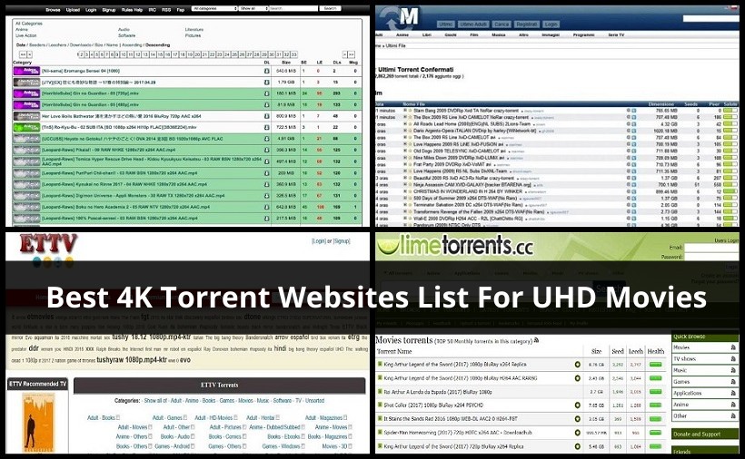 Best 4K Torrent Sites To Download Free Ultra HD Movies & Videos In 2023